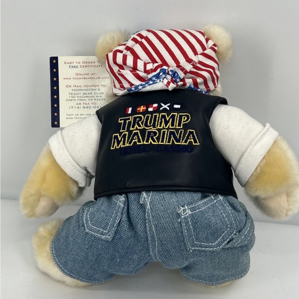 ✅ Limited Edition 2002 Teddy Bear with American Flag Bandana
